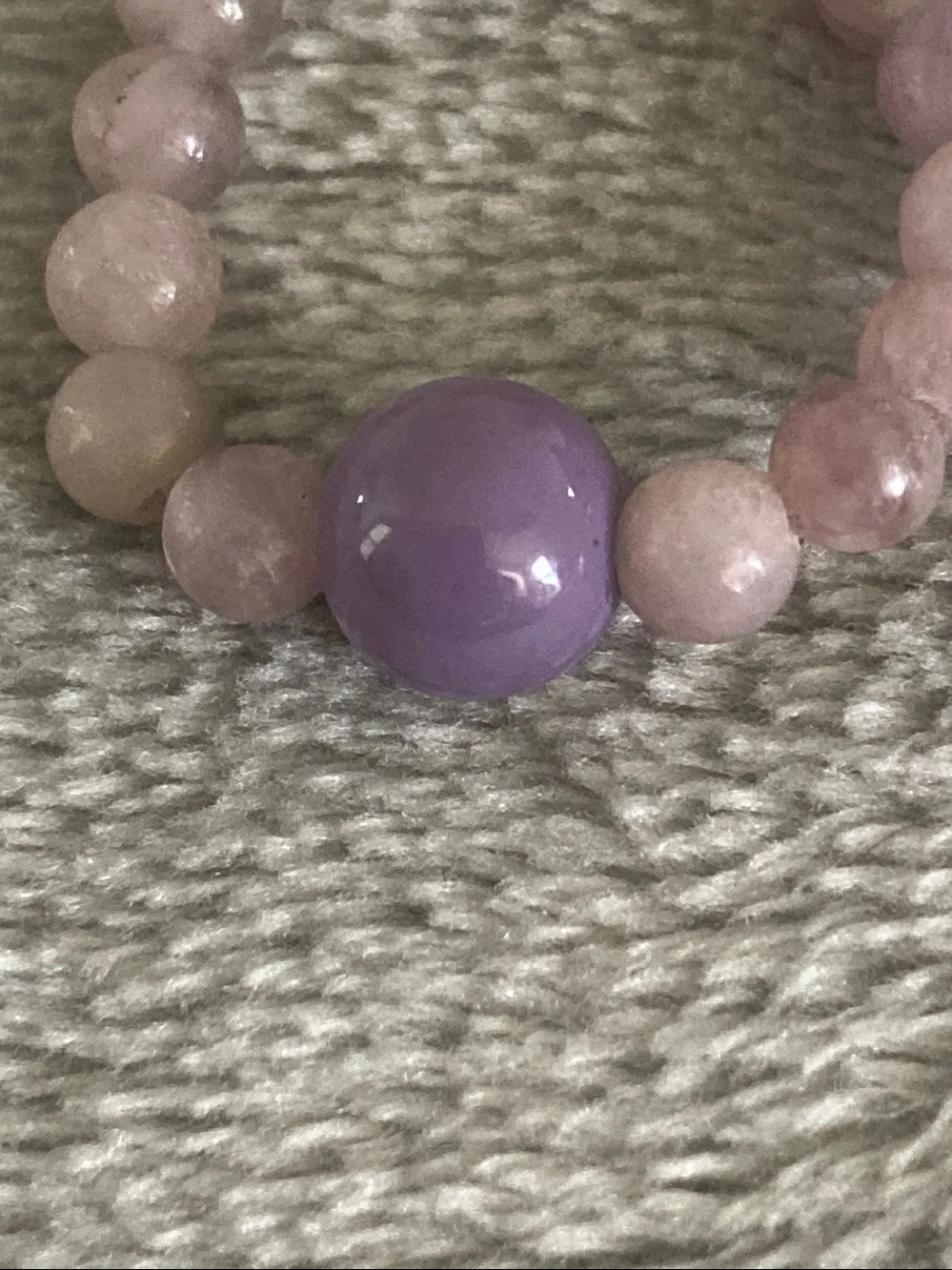Purple beaded ring